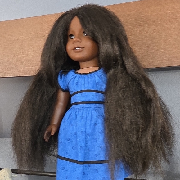 black barbie blue dress Blue knitted dress for barbie dolls